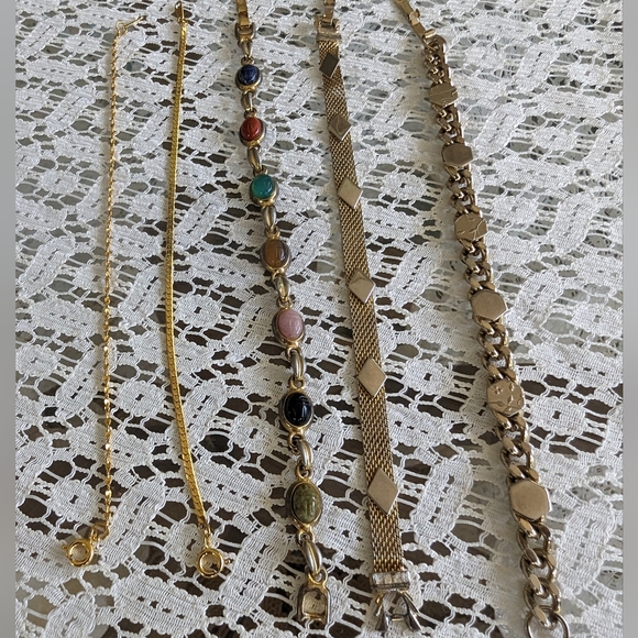 Vintage Gold Bracelet Lot - Picture 2 of 8